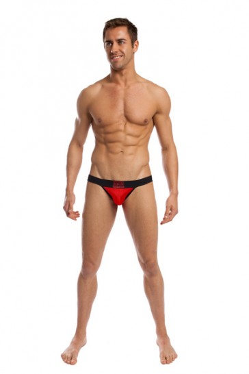 Jack Adams Shape LIfter Brief - Black and Red