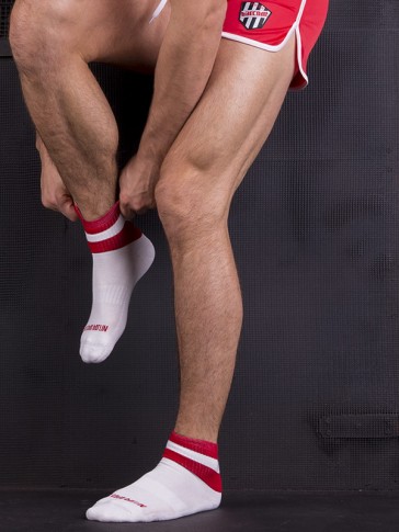 Barcode Berlin Petty Socks - White and Red