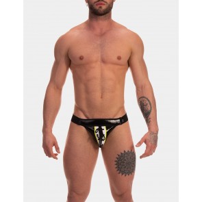 Barcode Berlin Artur Backless Brief - Black,White ad Yellow