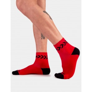 Barcode Berlin Petty Socks - Red and Black