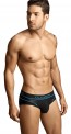 Clever Cotton Mesh Brief - Black and Blue