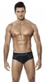 Clever Cotton Mesh Brief - Black and Blue