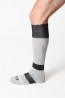 CellBlock 13 Roll Over Knee High Sock-Grey