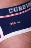 Curbwear Brit Brief - Navy/Red