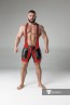 Maskulo Wrestling Singlet with Codpiece/Thigh Pads - Red