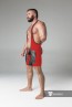 Maskulo Wrestling Singlet with Codpiece/Thigh Pads - Red